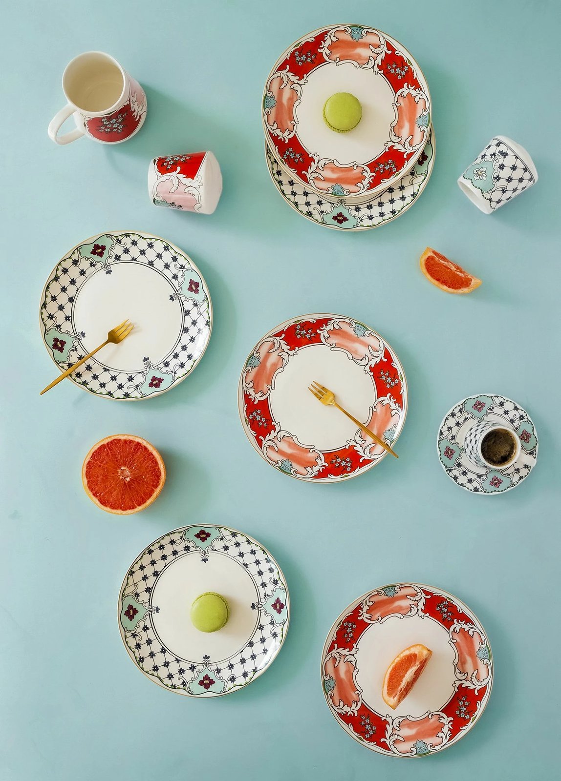 Set pjatash për ëmbëlsira (6 copë), Hermia, DNR0057