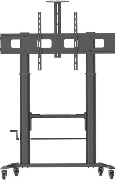 Karrocë mobile për tabela interaktive Techly 364491, për ekrane 52-110 inç, 120kg, e zezë