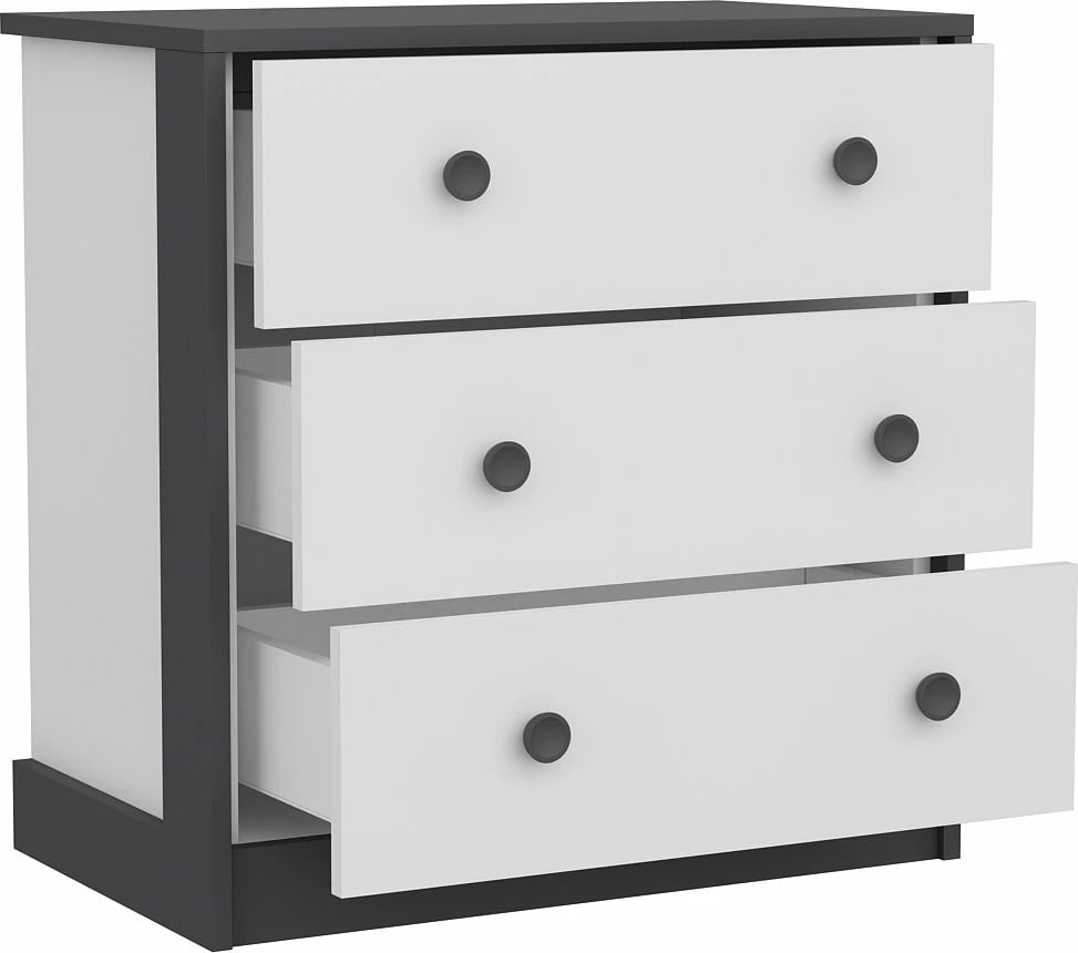 Konsolë Skye Decor, e bardhë, antracit