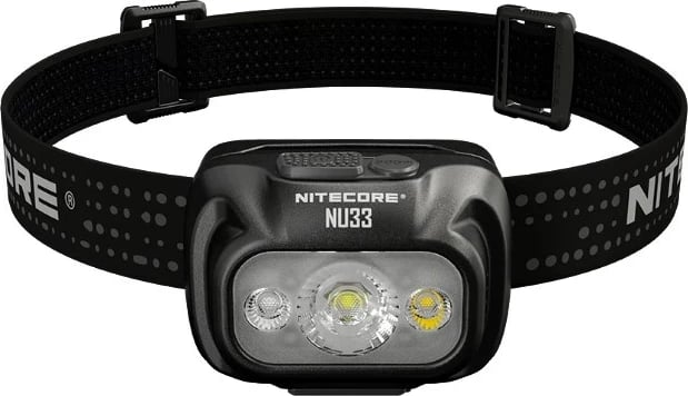Dritë koke Nitecore NU33, LED, 2000 mAh, e zezë