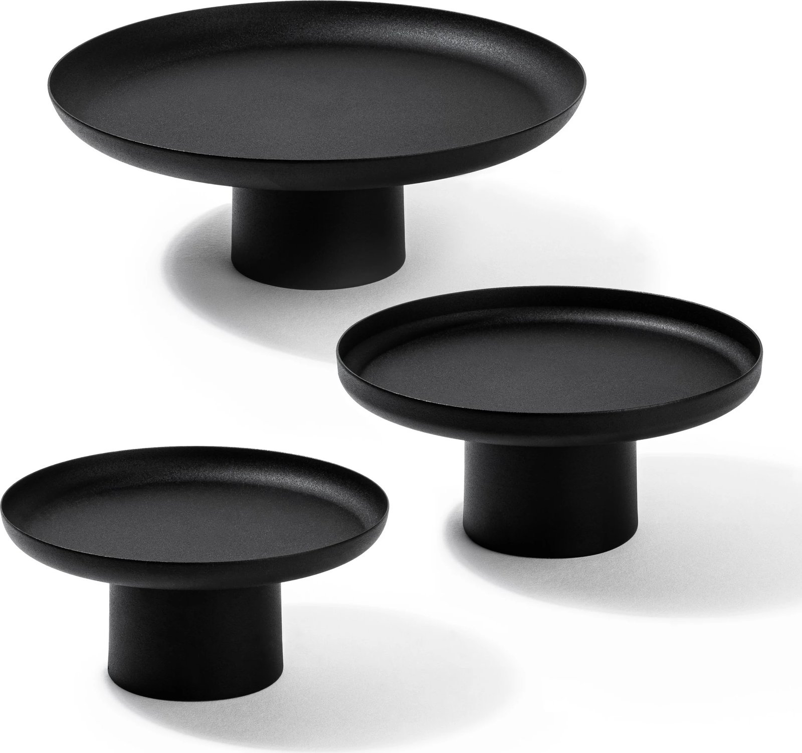 Aksesor dekorativ metalik, set Nısıros, ngjyrë e zezë