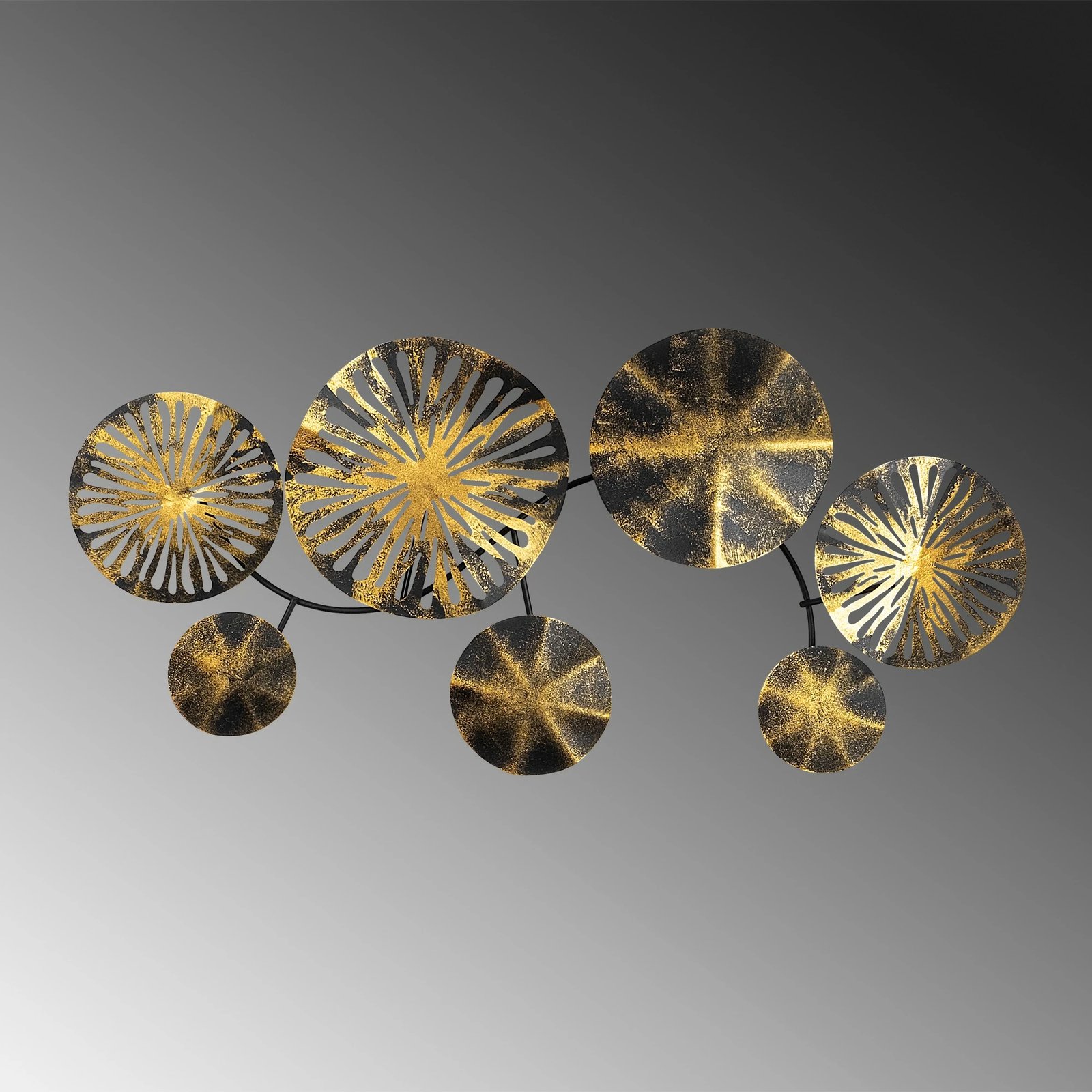 Aksesor dekorativ metalik për mur Wallity, Eysan