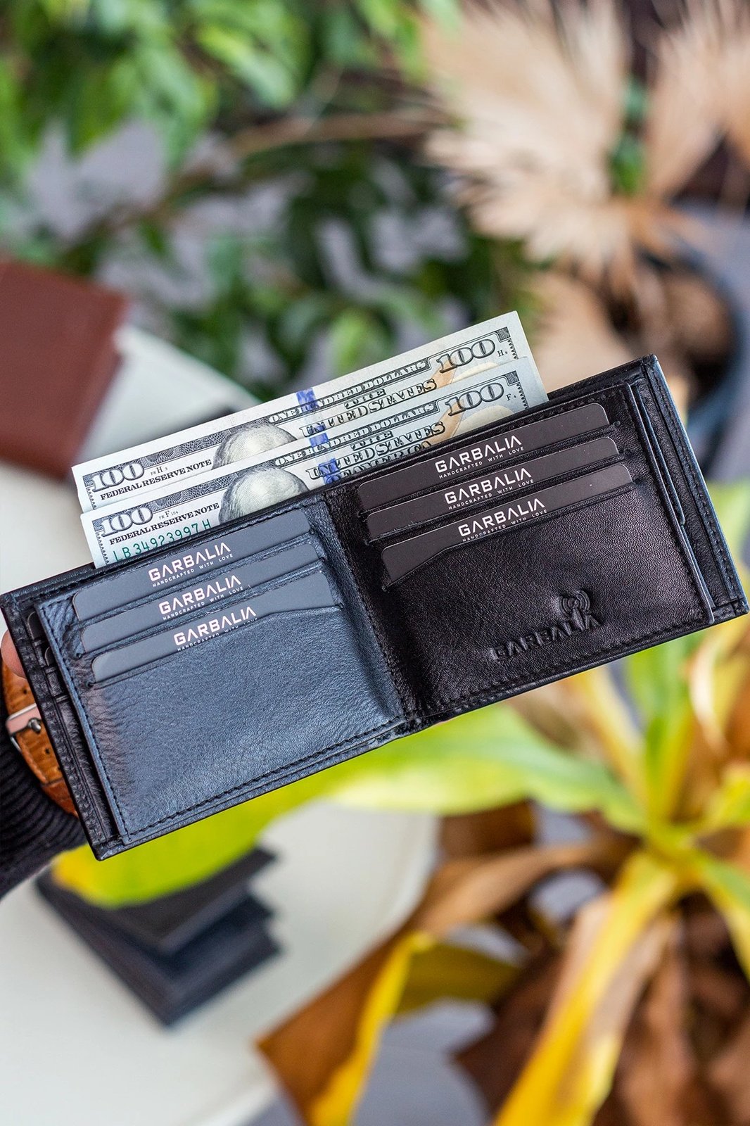 Portofol për burra, lëkurë origjinale, ngjyrë e zezë, Zoozie Bags Liverpool