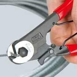 Knipex 95 61 150 krimpe kabllosh, Zi, Kuq, Argjendtë