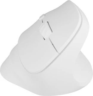 Maus vertikal Natec Crake 2, wireless, 2.4 GHz + Bluetooth 5.2, i bardhë