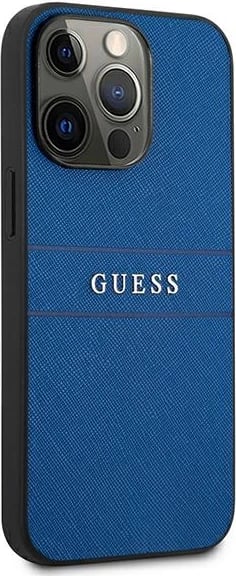 Mbështjellës Guess Saffiano Stripe për iPhone 13 Pro Max 6.7", Kaltër Mbështjellës Guess Saffiano Stripe për iPhone 13 Pro Max 6.7", Kaltër