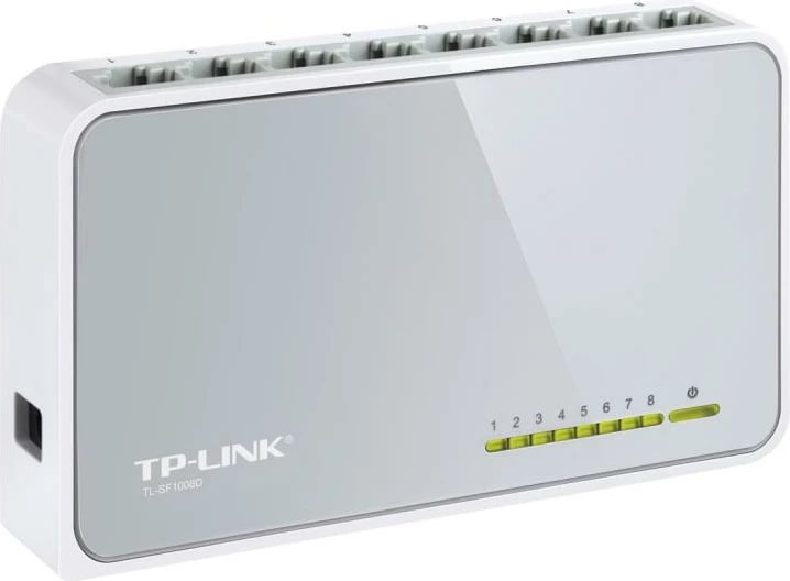 Switch, TP-Link TL-SF1008D, 8 porta RJ45 10/100Mbps, desktop