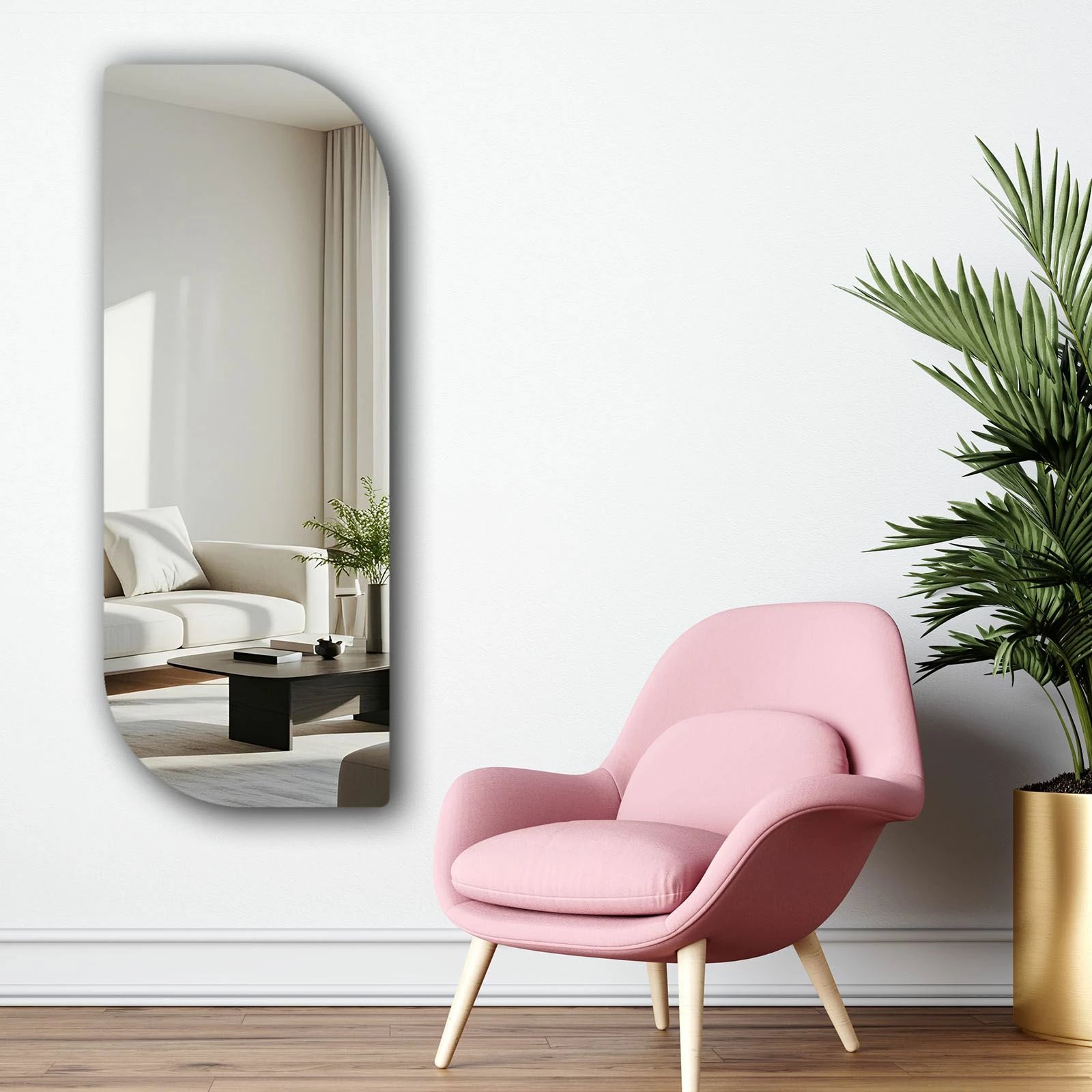 Pasqyrë Skye Decor, 52135Ayna-005, shumëngjyrëshe, 52x135cm