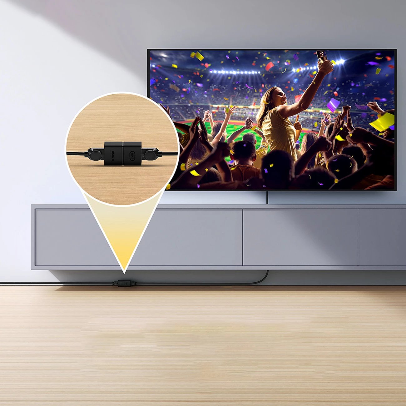 Lidhës rrjeti Baseus AirJoy Series, RJ45, 2 copë, i zi