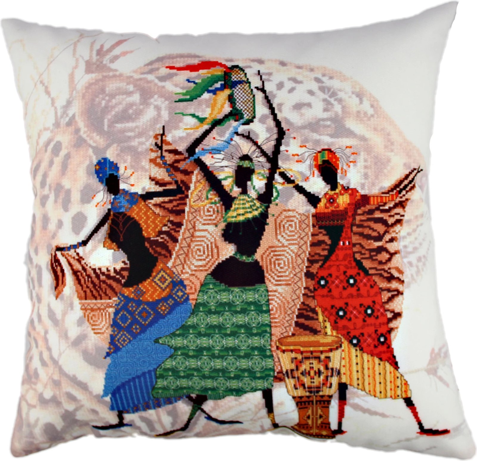 Jastëk dekorativ, shumëngjyrësh, Evila Originals, A10835, 43x43cm