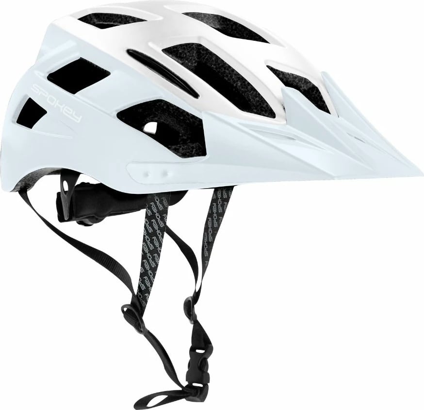 Helmetë biçiklete Spokey unisex, e bardhë