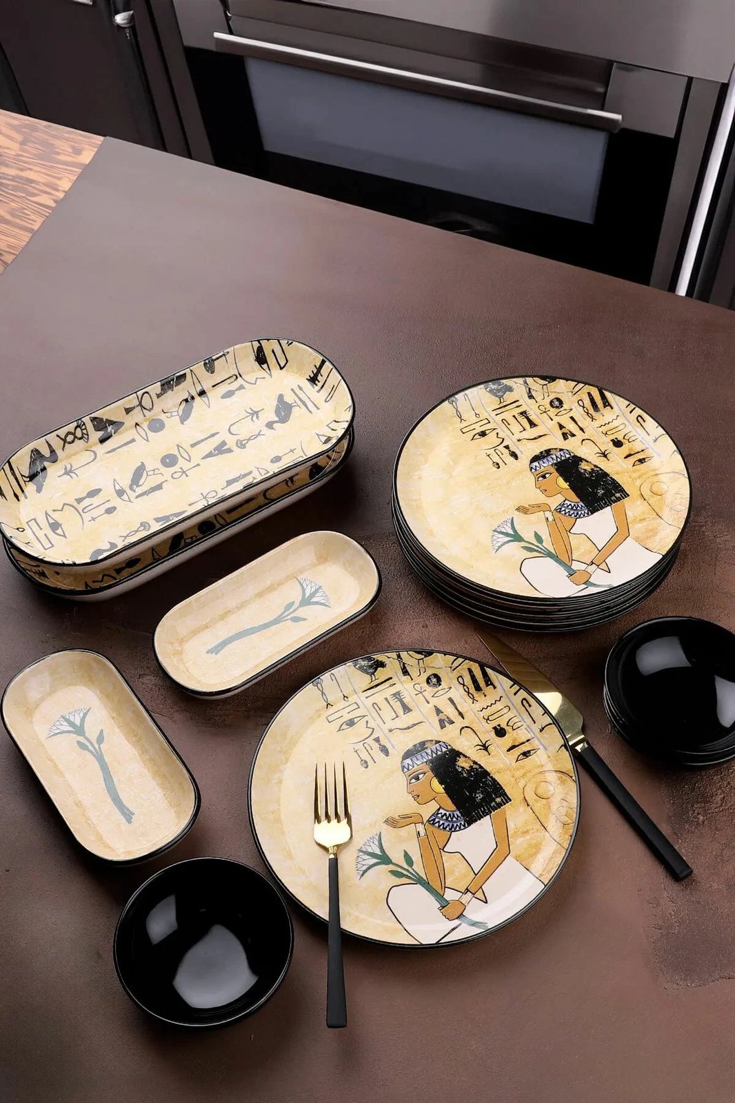 Set mëngjesi 13 pjesësh, Hermia Concept, Bade-Etnık13Parca