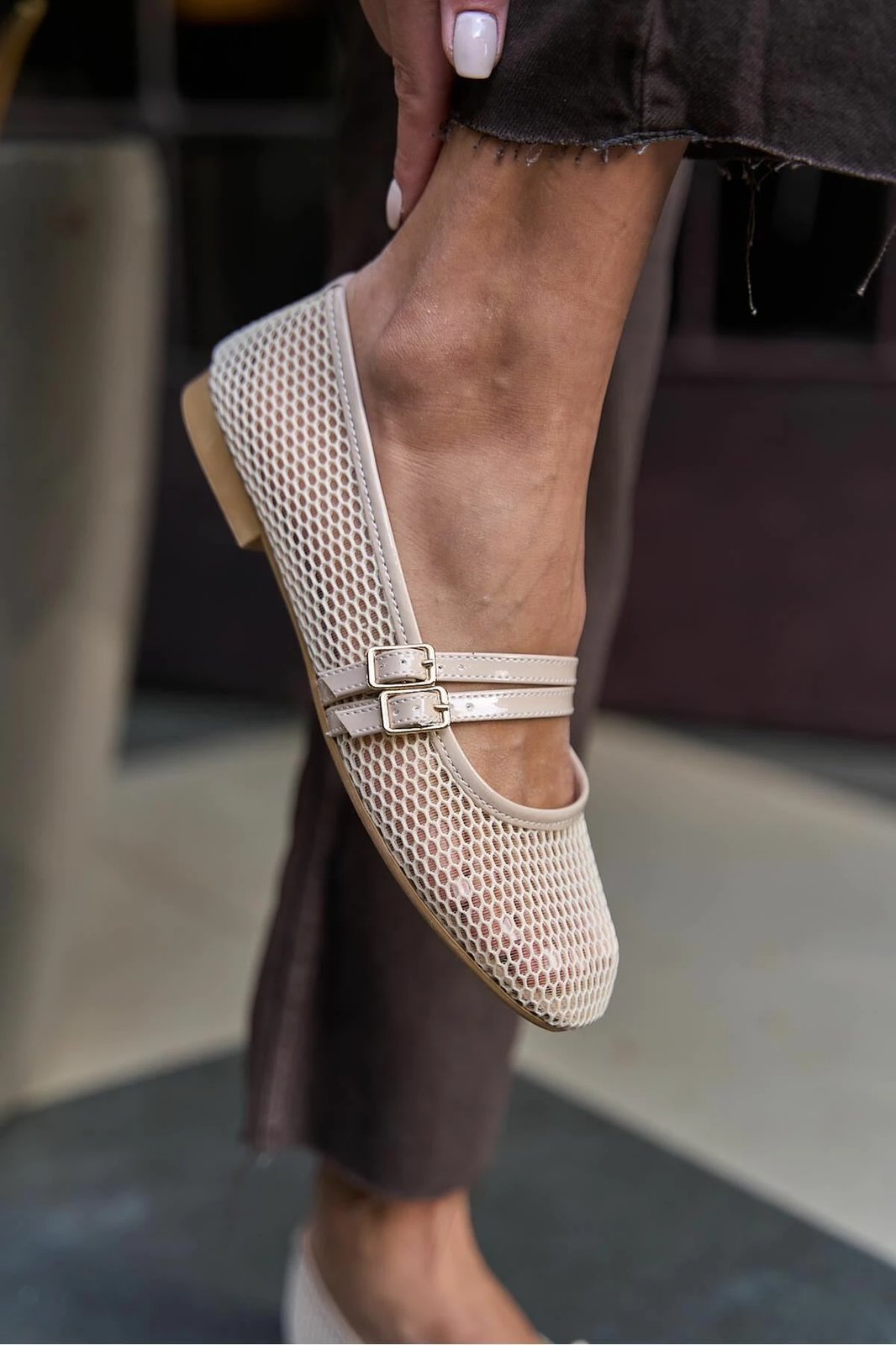 Balerina Babette për gra, ngjyrë bezhë, MK1340025YR20-001