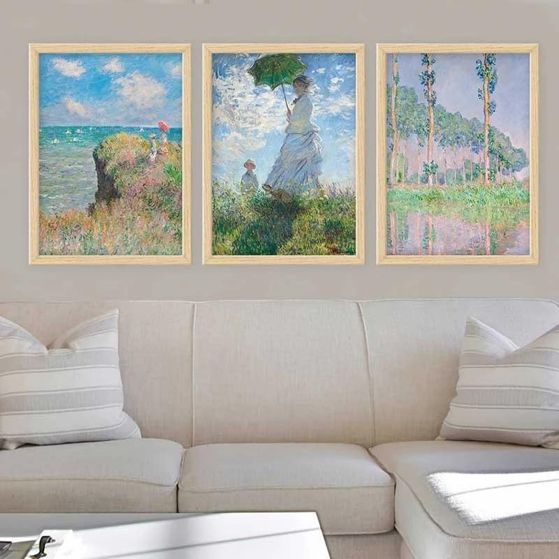 Pikturë dekorative me kornizë (3 copë), Wallity, 3NTC_UN547252_5575