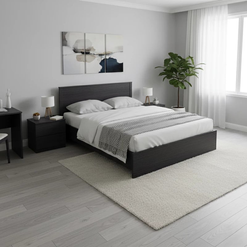 Krevat Athos, ngjyrë wenge, 160x200cm