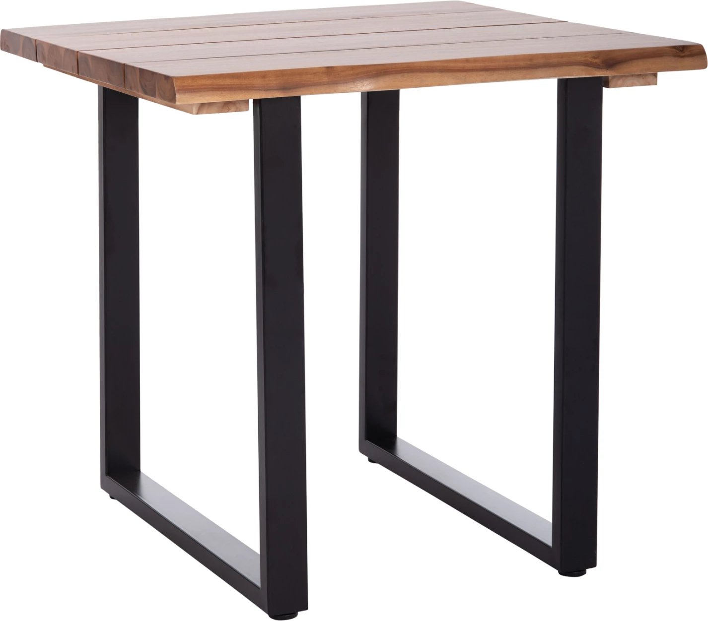 Tavolinë ngrënieje për jashtë, dru akacie natyrale, këmbë metalike, FRIGGO FH6294.01, 80x80x77cm