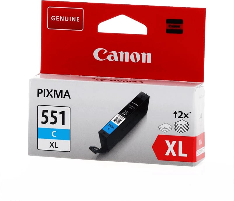 Kartush bojë, Canon, CLI-551CXL / 6444B001, XL 11 ml, rendiment 695 faqe, cian