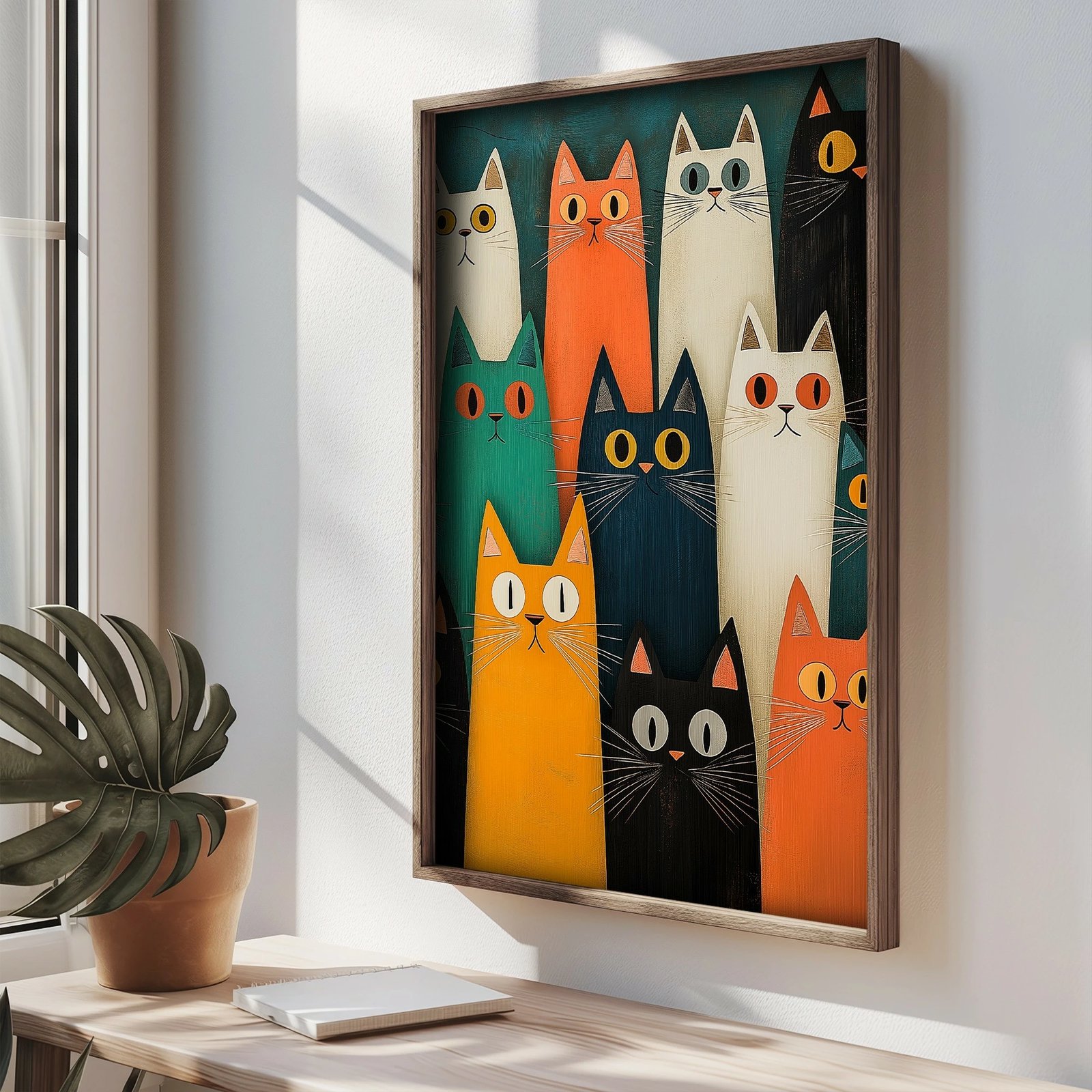 Pikturë dekorative me kornizë, MDF, shumëngjyrëshe, Wallity, TUN020-XL, 50x70x3.5cm