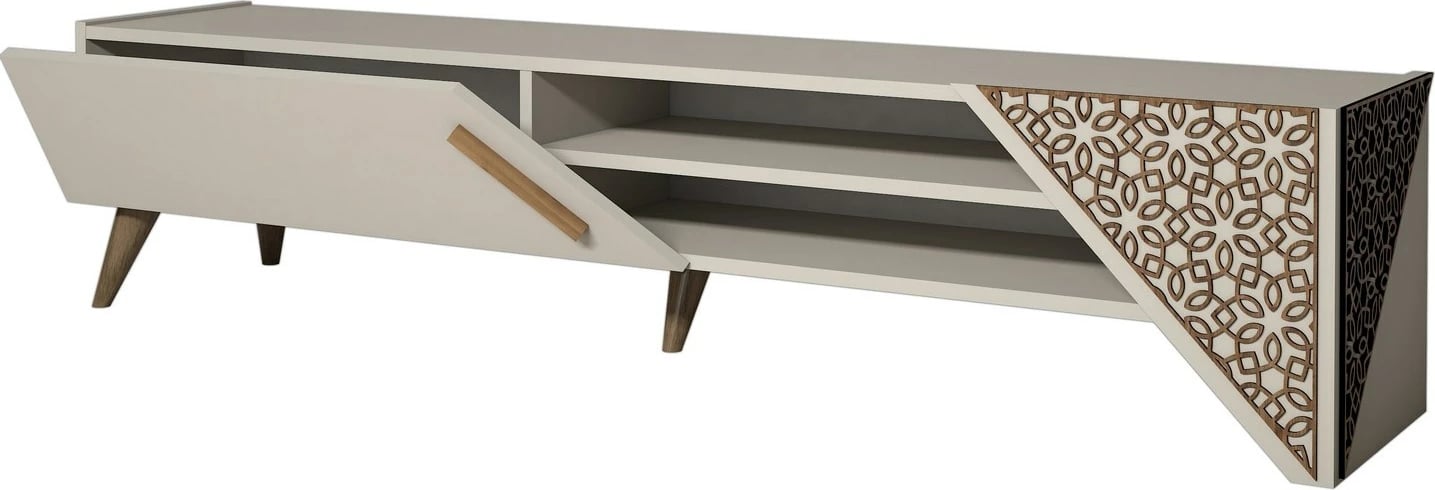 Komodë TV Skye Decor, Beril 2, ngjyrë krem