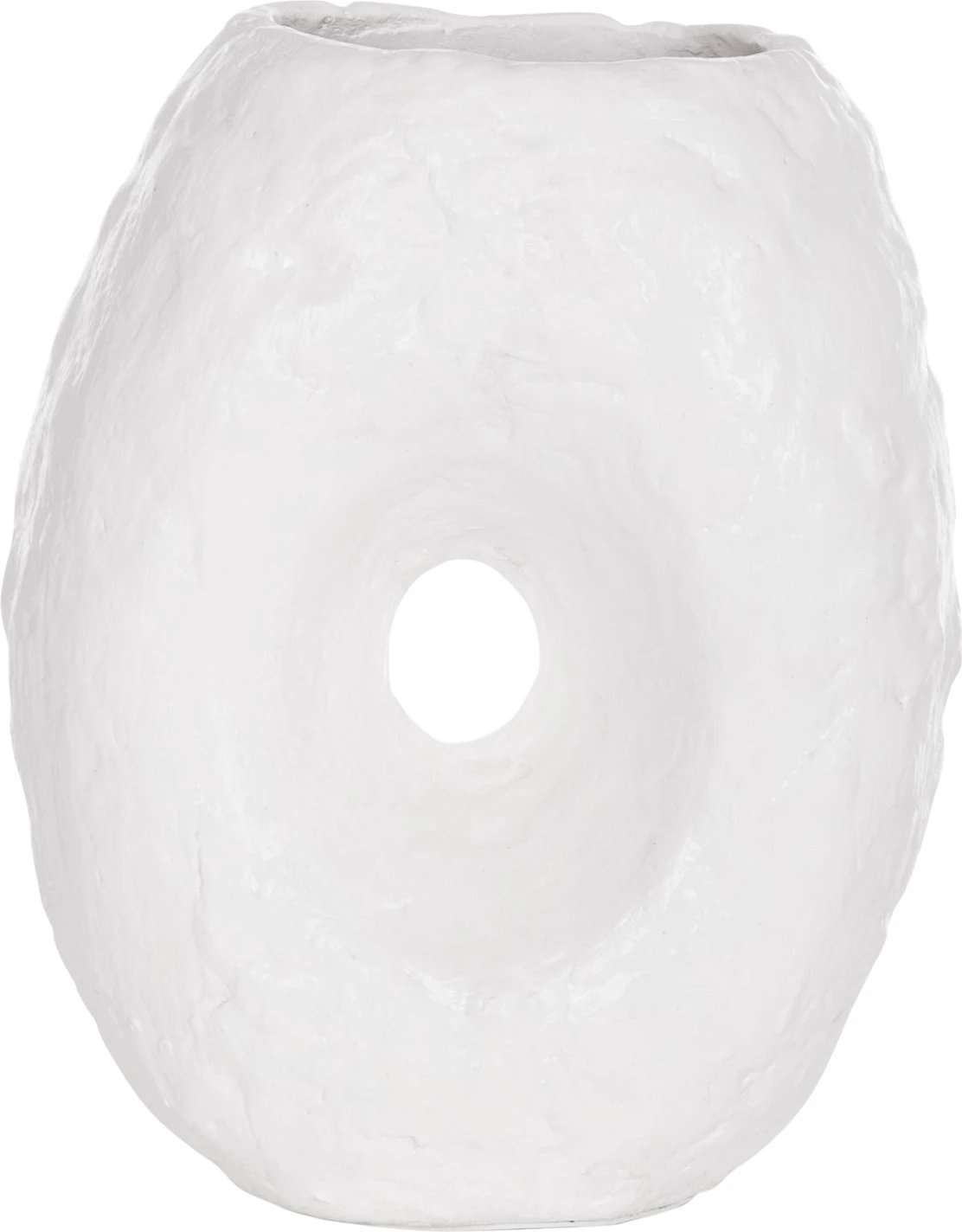 Vazo dekorative tavoline NAMENTIS, terrakotë, e bardhë, FH4673.02S, 22x13x28cm