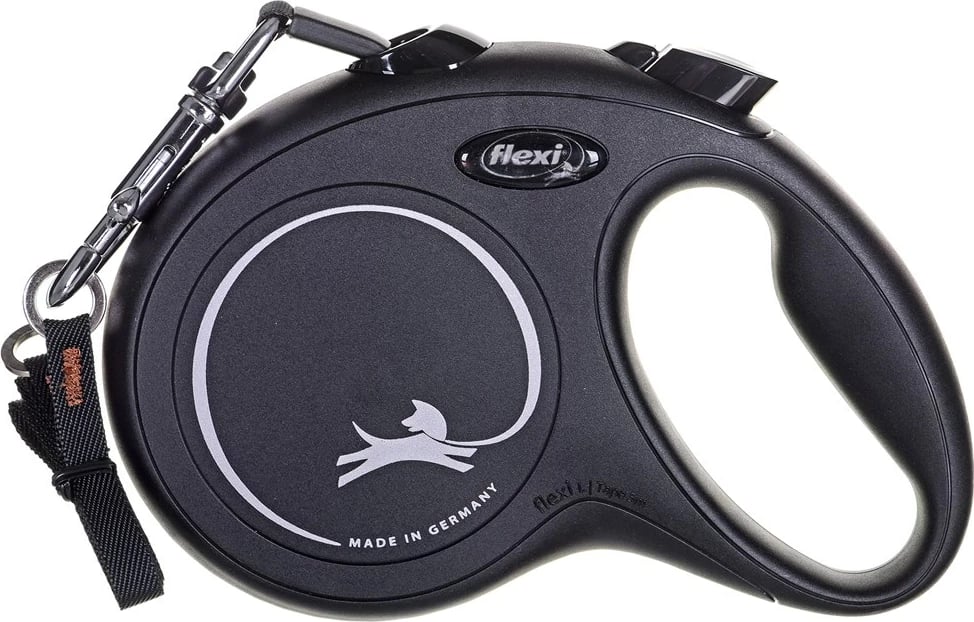 Litar për qen Flexi New Classic, 5 m, i zi