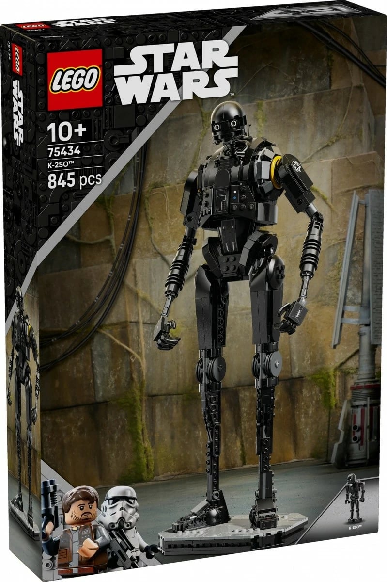 Set LEGO Star Wars K-2SO Guard Droid 75434, 845 pjesë, i zi