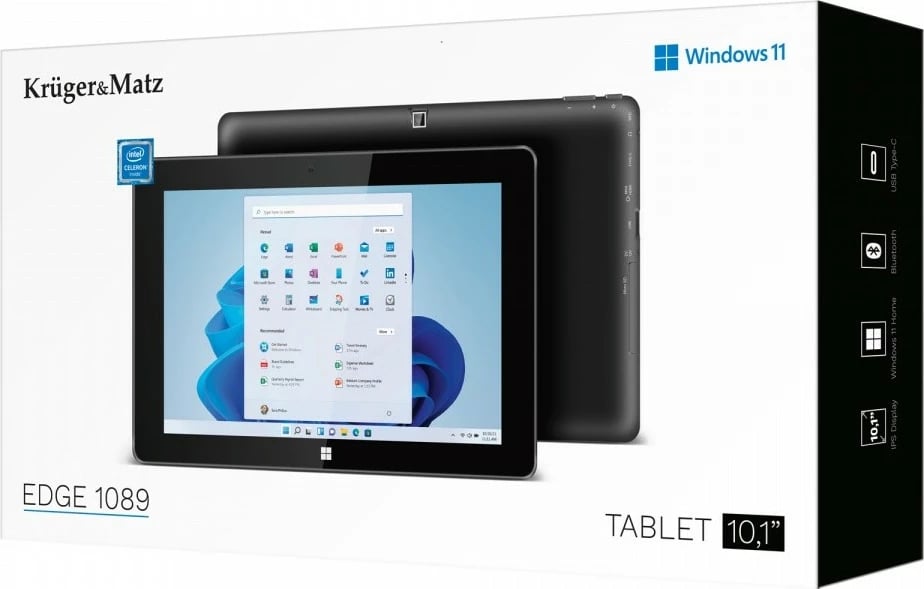 Tablet Kruger & Matz EAGLE 1089S, 10.1", Intel Celeron N4020, 8 GB RAM, 256 GB, Windows 11 Pro, E zezë