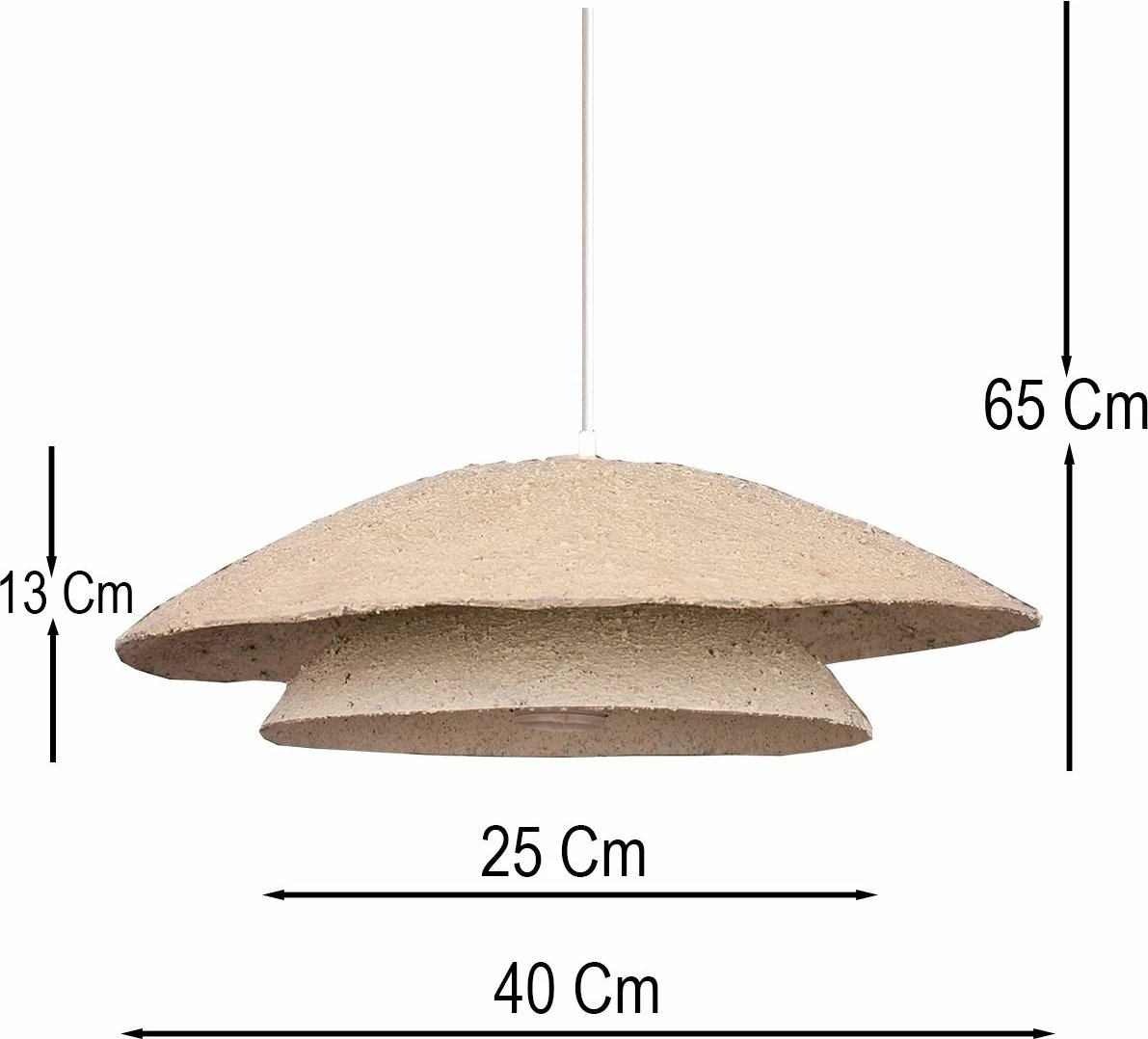 Llambë tavani Opviq, BK221, ngjyrë krem dhe e bardhë