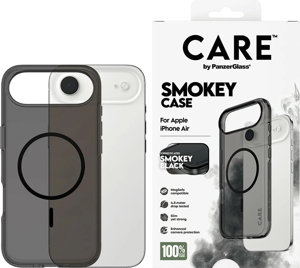 Mbështjellës PanzerGlass CARE BY FLAGSHIP CASE URBAN EXP për celular, MagSafe, i zi
