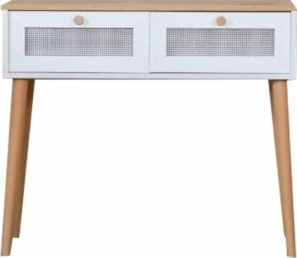 Komodë Skye Decor, Calvin, e bardhë dhe lis