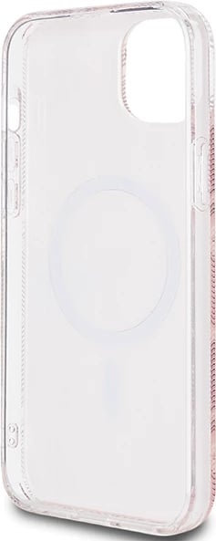 Mbështjellës Guess IML GCube MagSafe për iPhone 15/14/13, Rozë Mbështjellës Guess IML GCube MagSafe për iPhone 15/14/13, Rozë