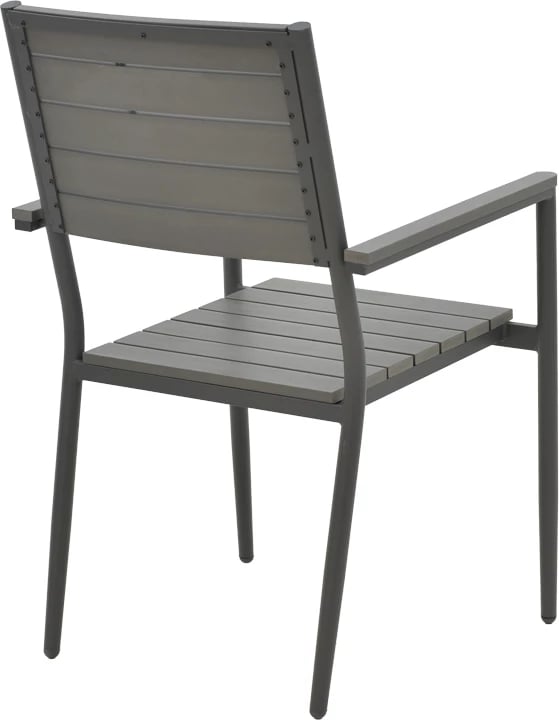 Karrige për kopsht Uplift alumini anthracite- dru i përpunuar gri 60x56.3x89cm