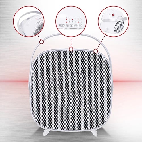 Ngrohës qeramike, Adler, CR 7732, 1500W, termostat digjital, ekran LED, timer 1–7h