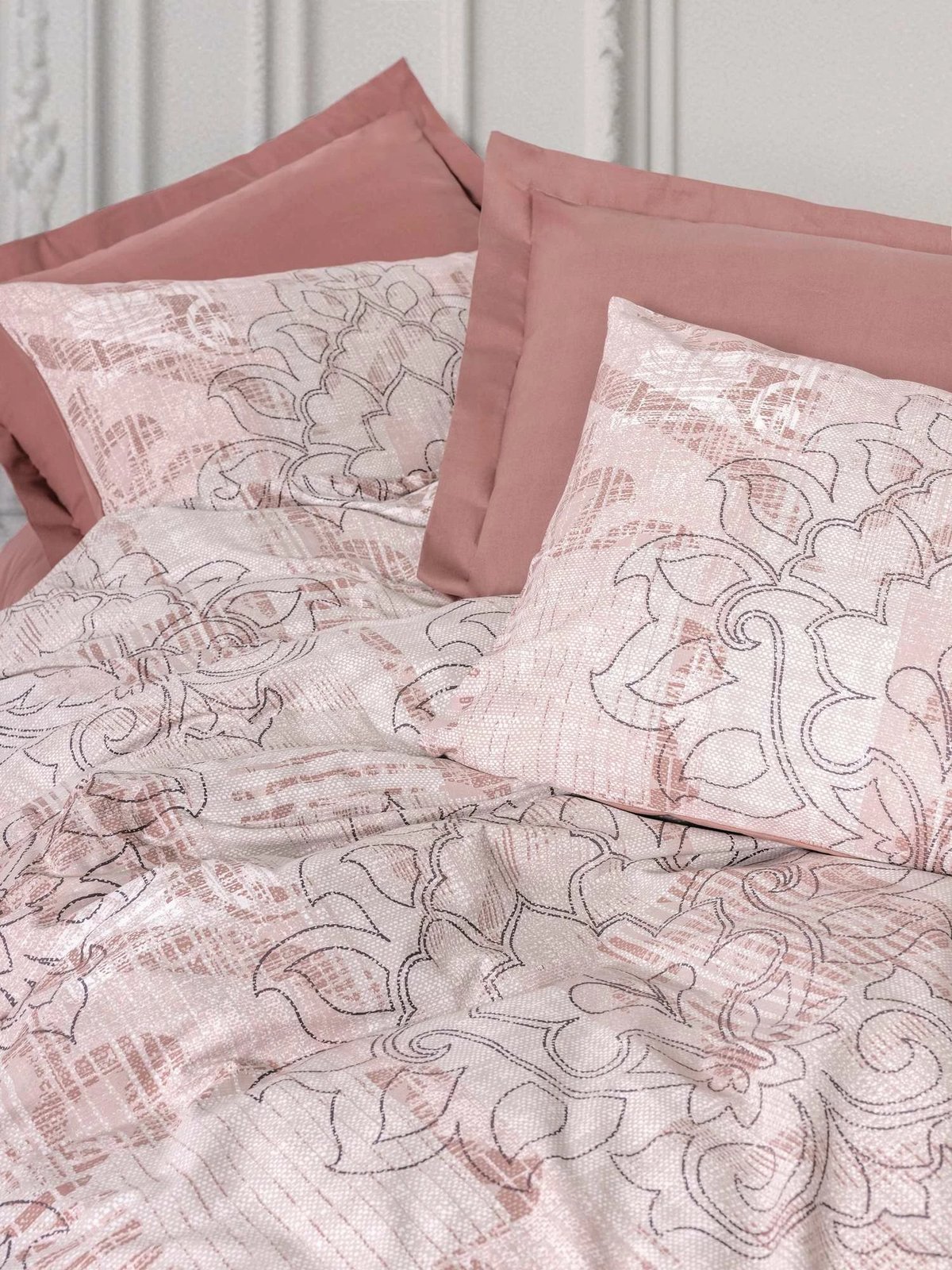 Set mbulesë për jorgan njëpersonësh, ngjyrë Dusty Rose, L'Essentiel Linge de Maison, Livara