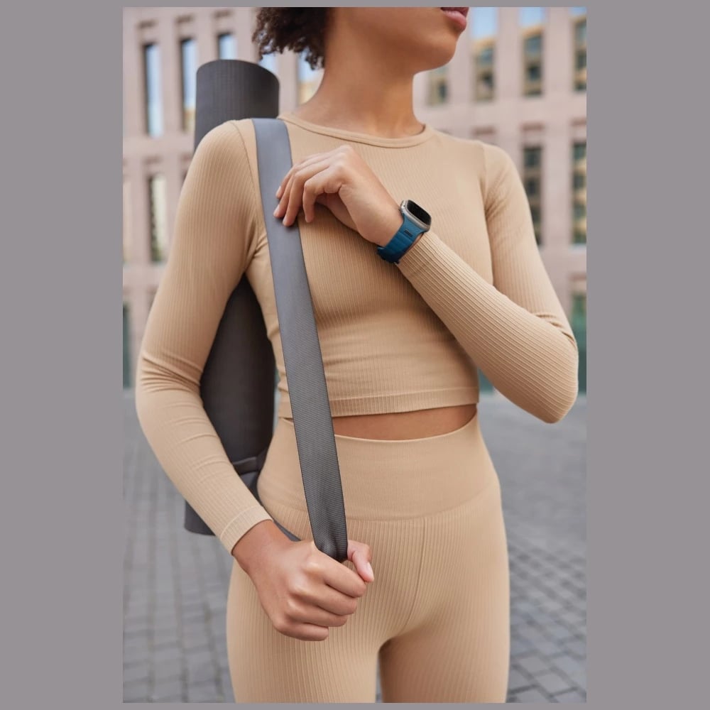 Rrip gome për Apple Watch UNIQ Stride De Rubber, Blu
