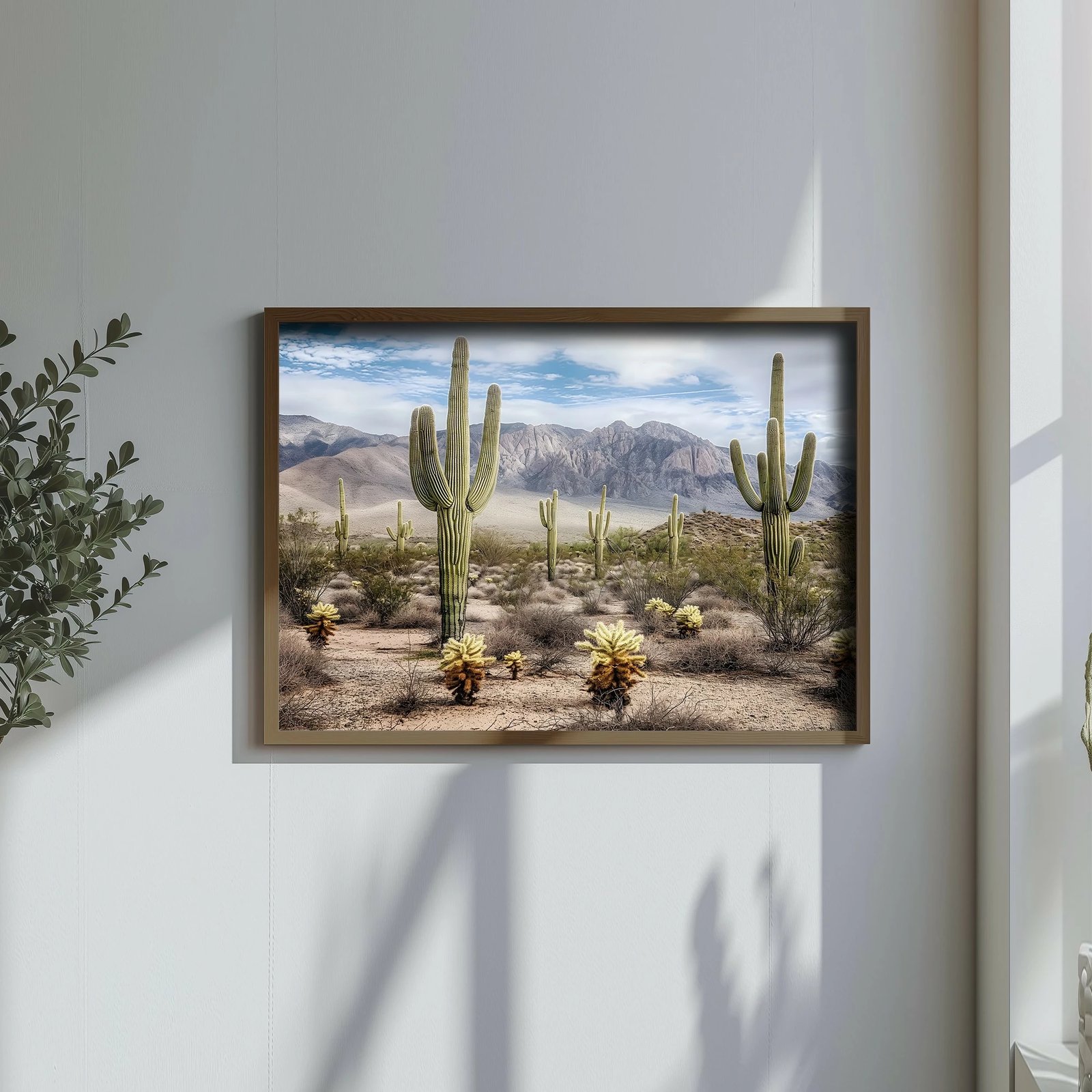 Pikturë dekorative me kornizë MDF, Wallity, GE184-L, shumëngjyrëshe