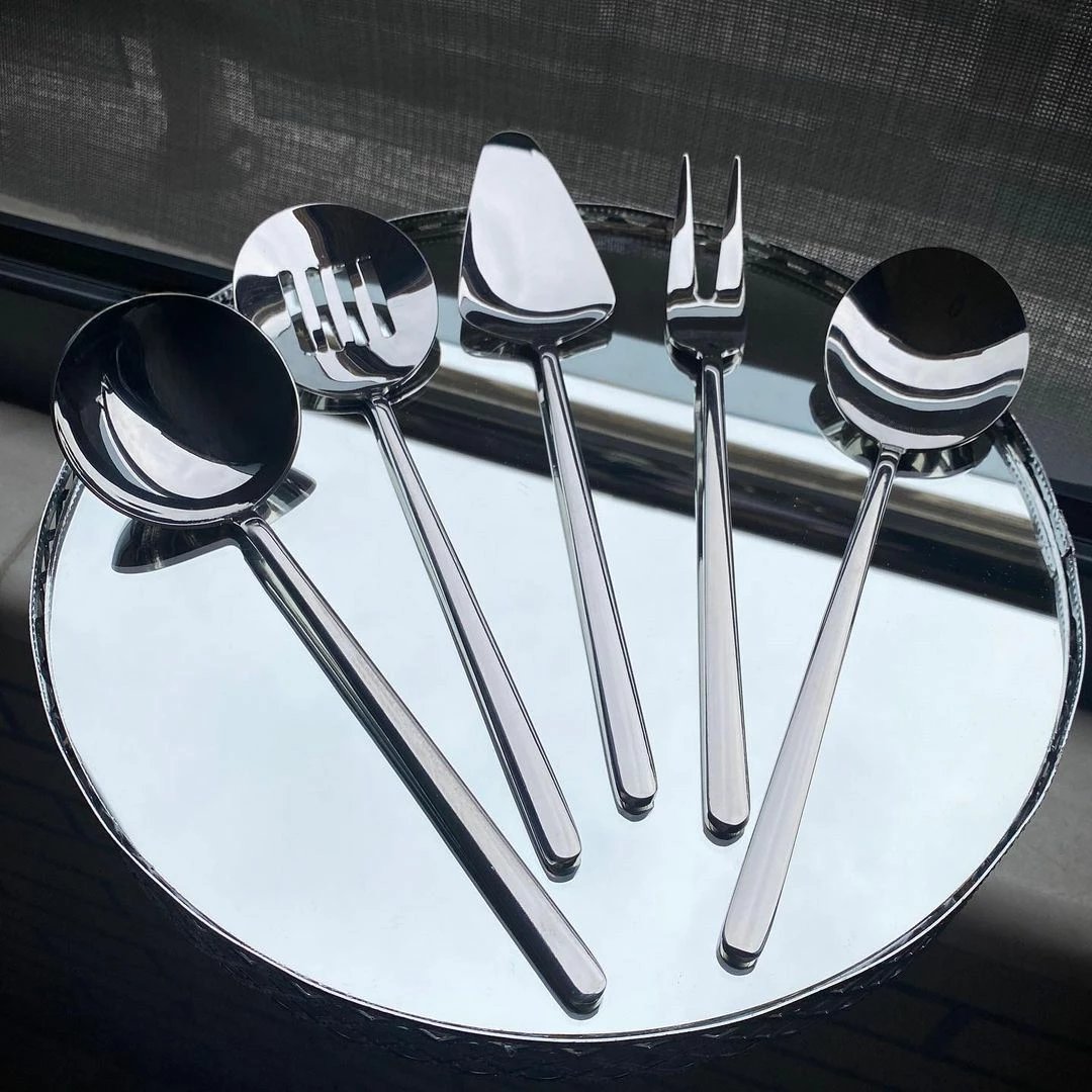 Set shërbimi 5 pjesësh Hermia, Allegra, ngjyrë argjendi