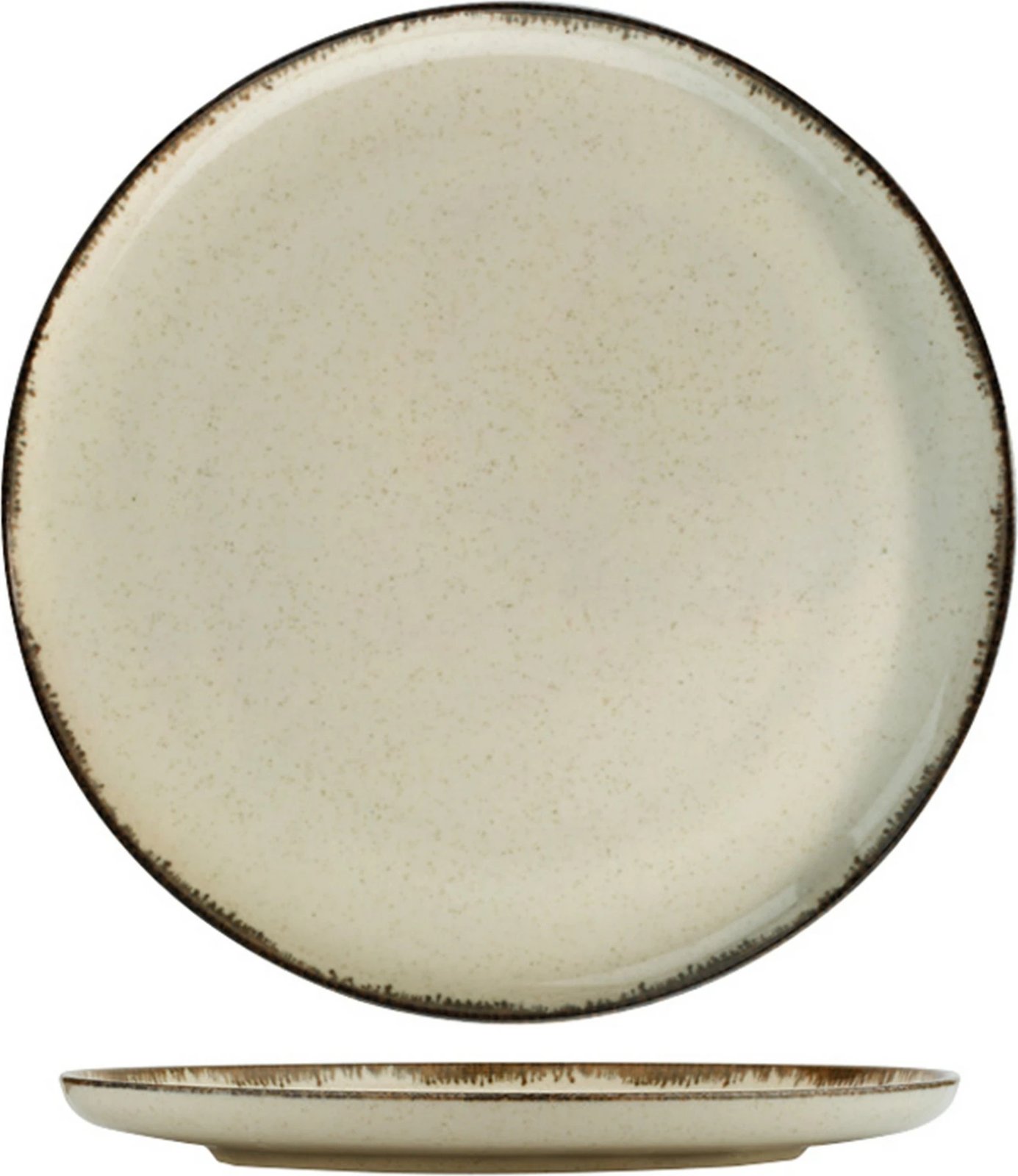 Set enësh për drekë (24 copë), Hermia, MOD24Y2730P02, ngjyrë kanellë