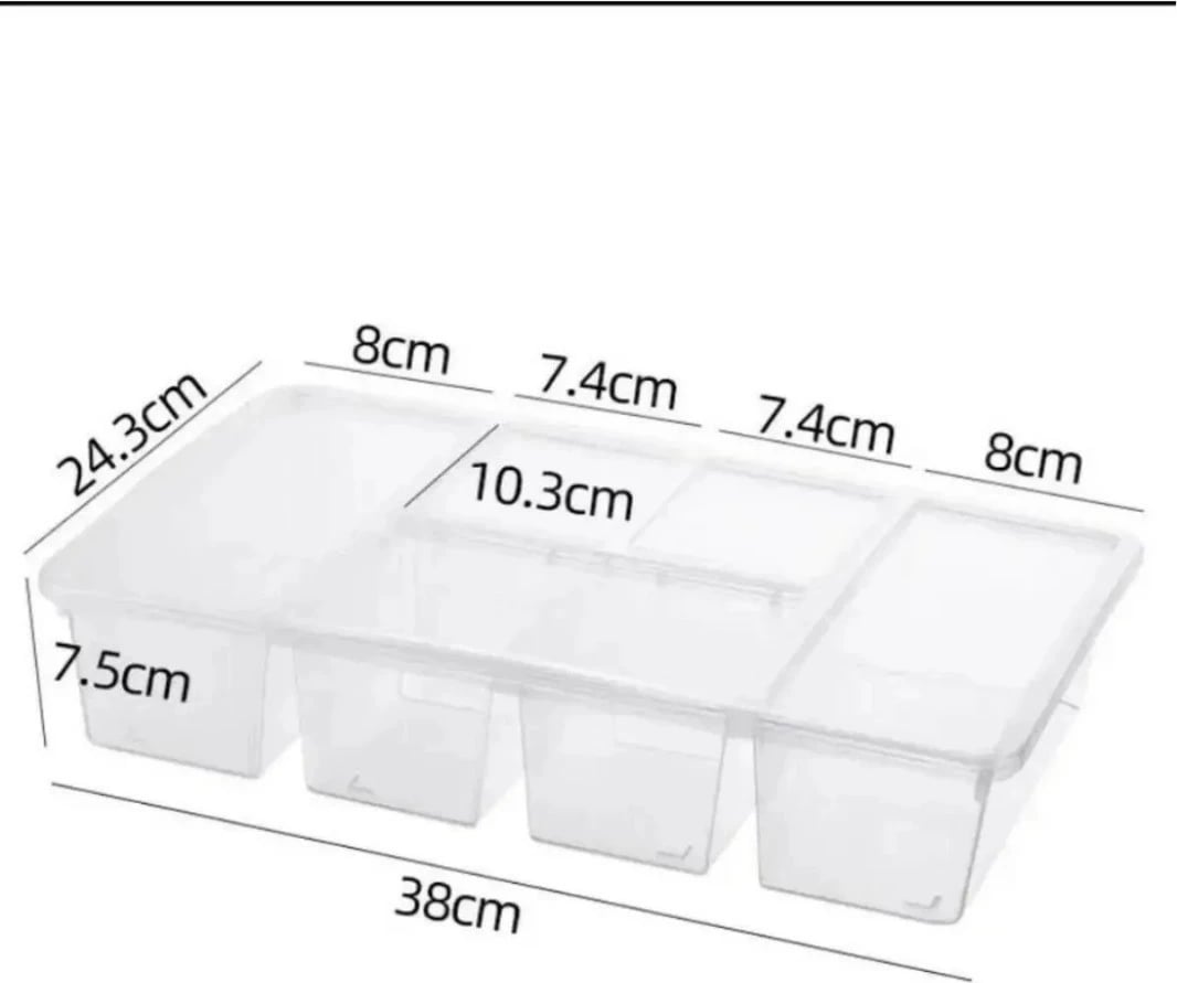 Kuti organizuese transparente Hermia, Byv, 24,3x38x7,5cm