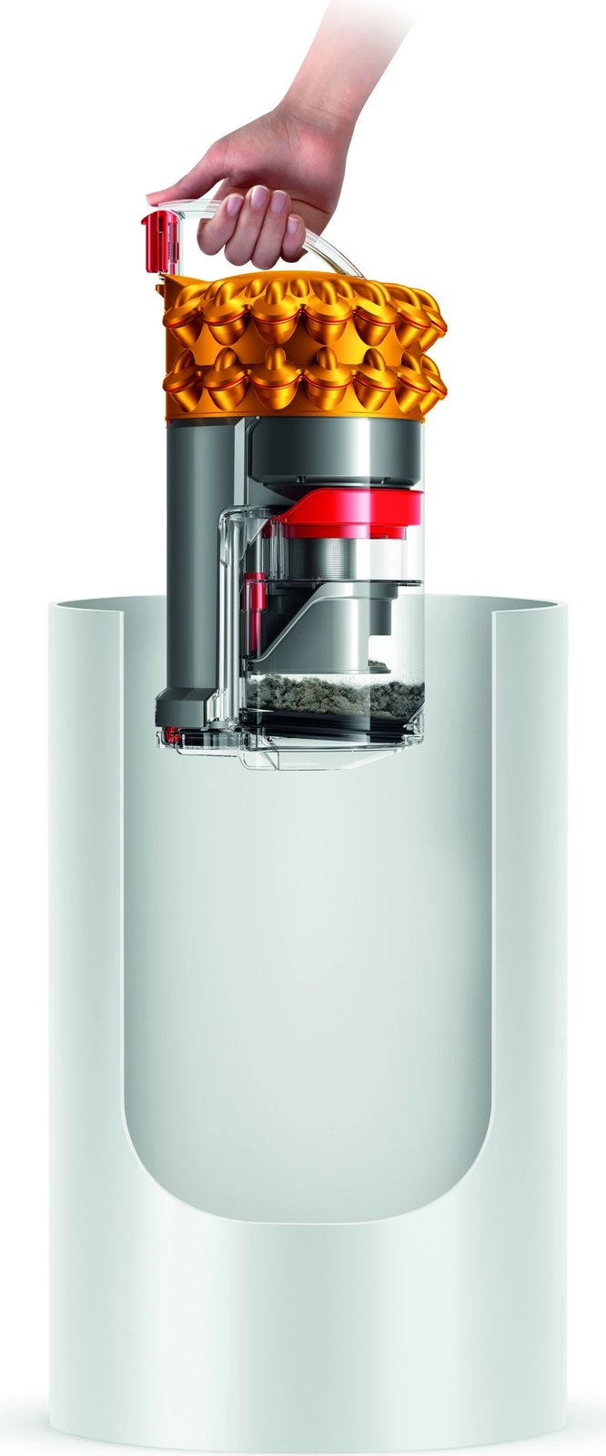 Fshesë me korrent Dyson Cinetic Big Ball Multi Floor 2, 700W, pa qese, gri/verdhe