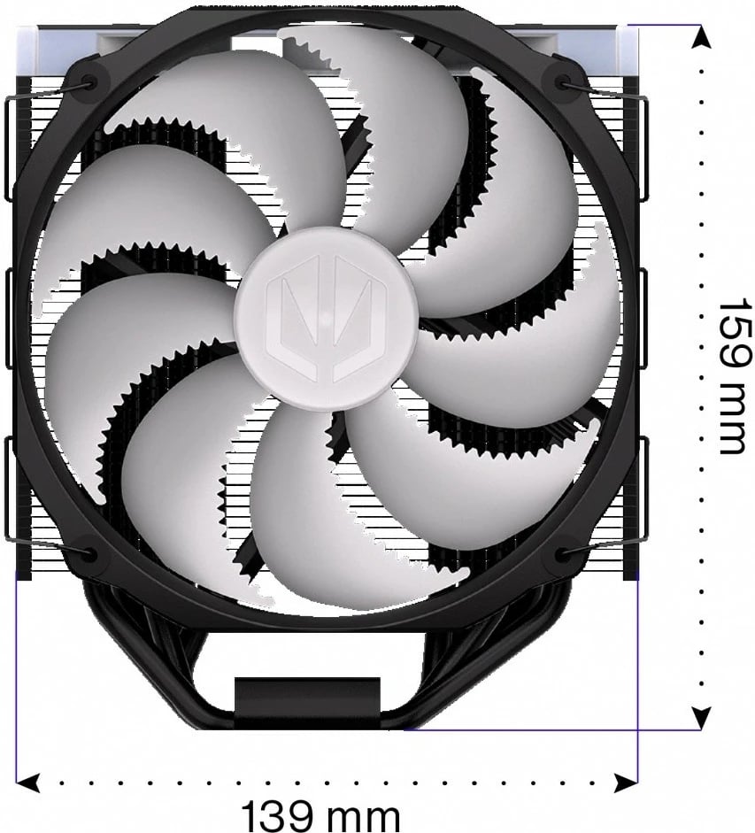 Ftohës CPU Endorfy Fortis 5 Black ARGB EY3A014, me ndriçim ARGB, i zi Ftohës CPU Endorfy Fortis 5 Black ARGB EY3A014, me ndriçim ARGB, i zi