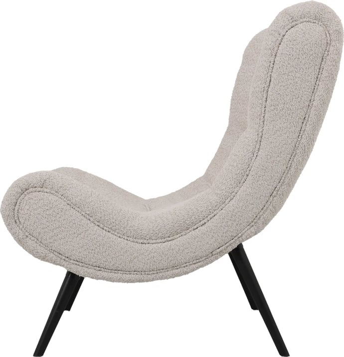 Karrige boucle, ngjyrë bezhë, 97x80x100cm