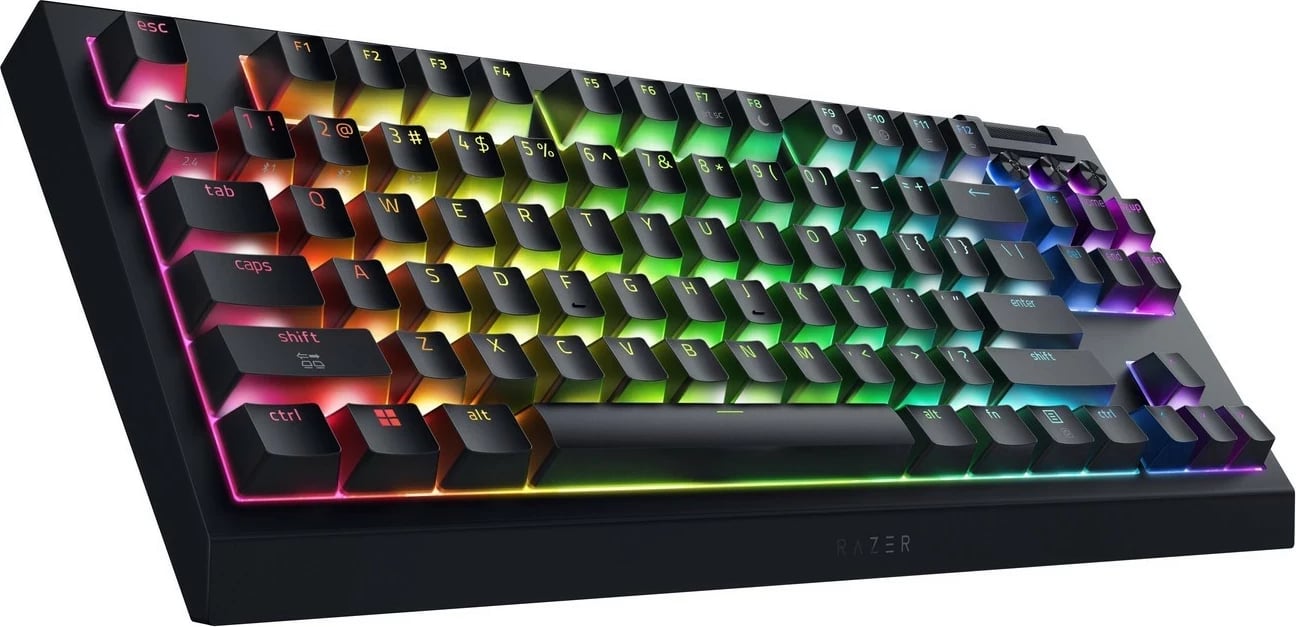 Tastierë mekanike Razer BlackWidow V4 Tenkeyless HyperSpeed, RGB, wireless/wired, US, e zezë