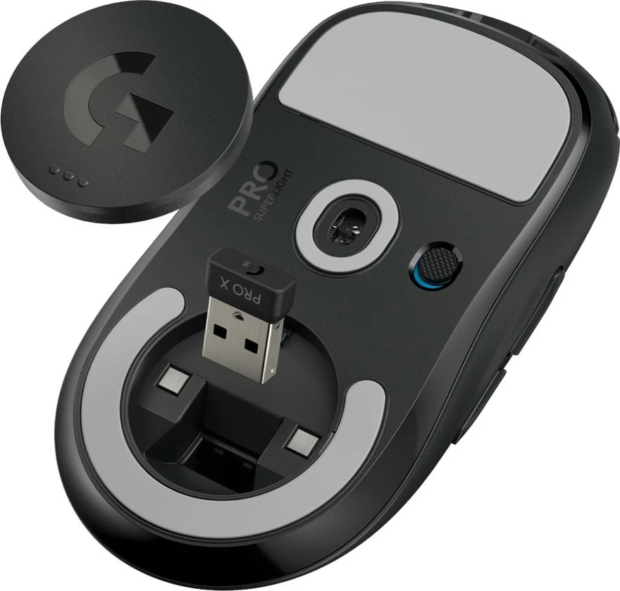 Kufje gaming Logitech G PRO X me mikrofon + Maus kabllor PRO X Superlight, 25600 DPI, e zezë