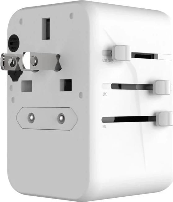 Karikues Fixed 3x USB-C + 2x USB-A 65W i bardhë