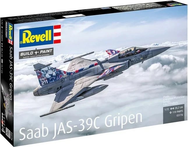 Model plastik avion Saab JAS 39C Gripen Revell 1:72 Model plastik avion Saab JAS 39C Gripen Revell 1:72