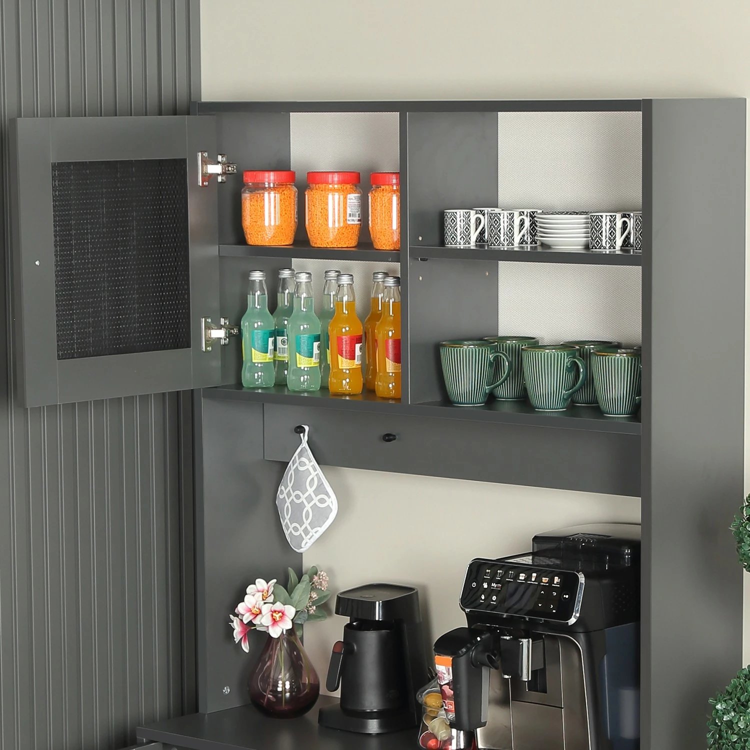 Dollap shumëpërdorimësh Hanah Home, Grano 96, antracit