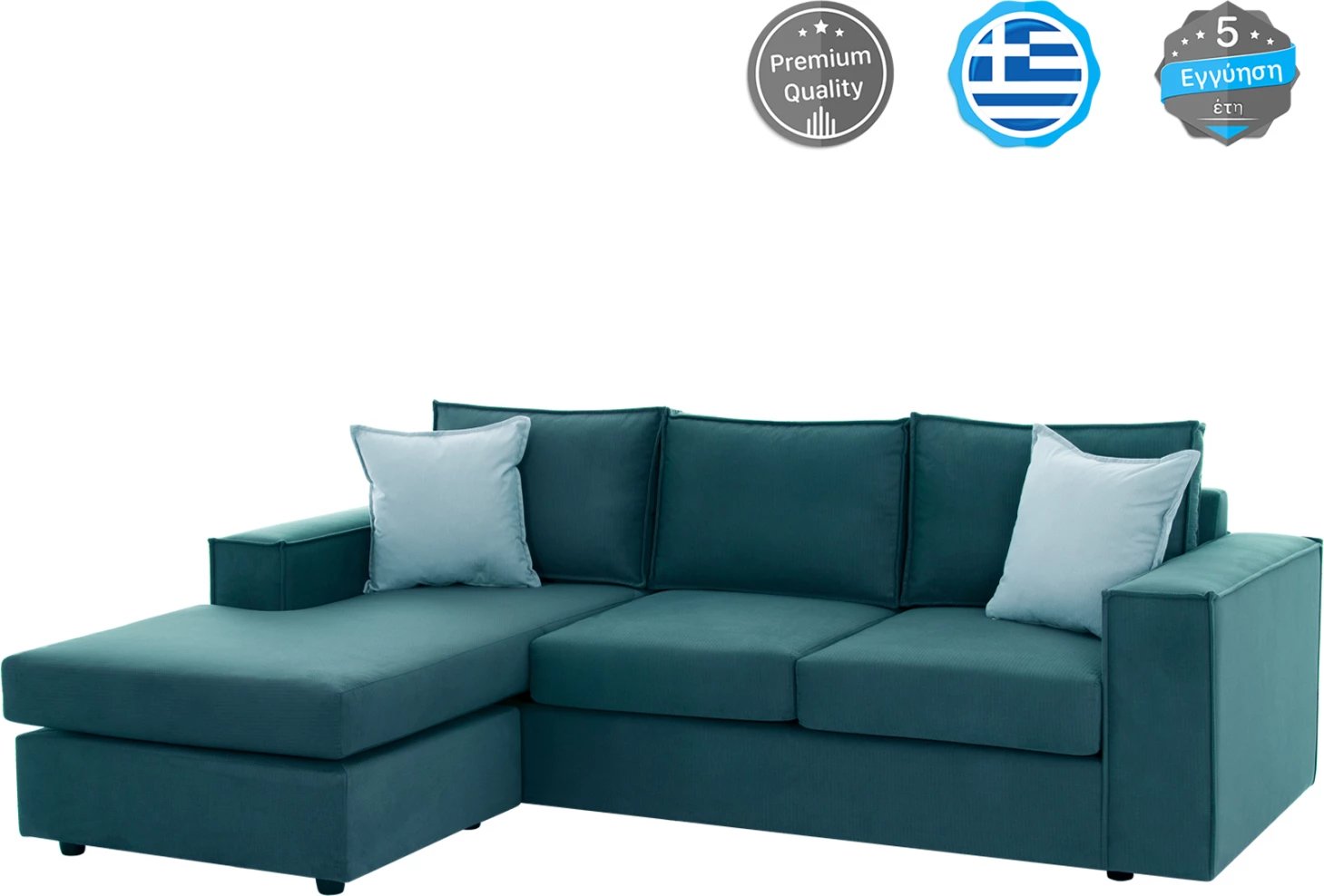 Divan këndor MONACO, FH3257.05, ndërrueshëm, rezistent ndaj ujit, 240x170x86 cm