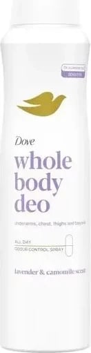 Deodorant spray për trup unisex Dove Lavandë & Kamomil, 150ml