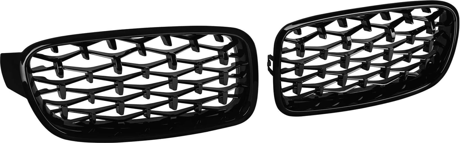 Grill diamant gri/e zezë për sedanin BMW 3 të serisë F30, kamionçinë F31 2011-2019